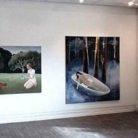Painting by June Sira in Elverum Art Gallery