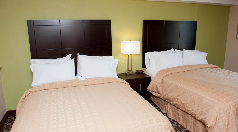 The Queen Queen Suite at the Clarion Inn & Suites Virginia Beach