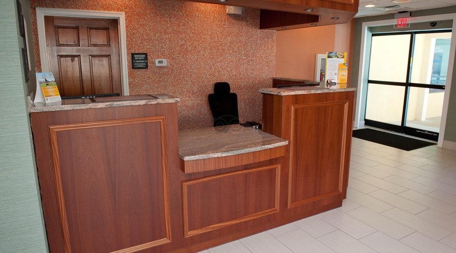 Front Desk at the Clarion Inn & Suites Virginia Beach
