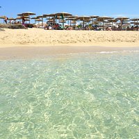 La spiaggia di Capoccia Scorcialupi presso l'Elisir Beach