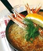 Our famous Gratinated crayfish