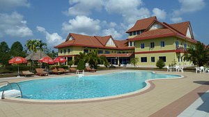 Don Bosco Hotel School in Sihanoukville, image may contain: Hotel, Resort, Villa, Chair