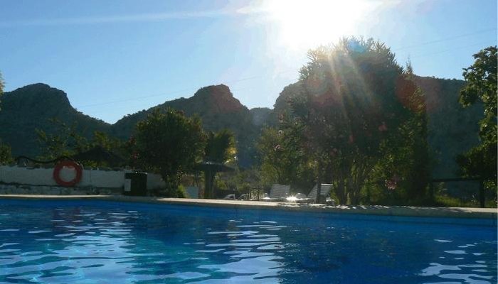 View from the pool area