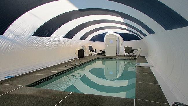 Pool bubble during winter months