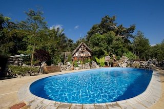 relax by the pool