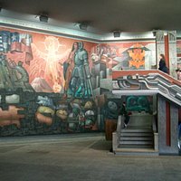 Concepción, Chile, Casa del Arte-Pinacoteca. Detalle "Presencia de América Latina".