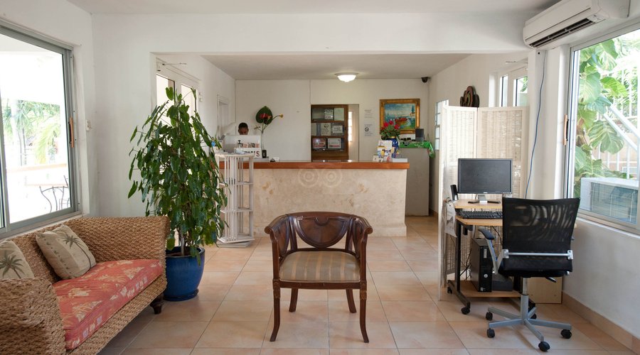 Lobby at the L'Esperance Hotel