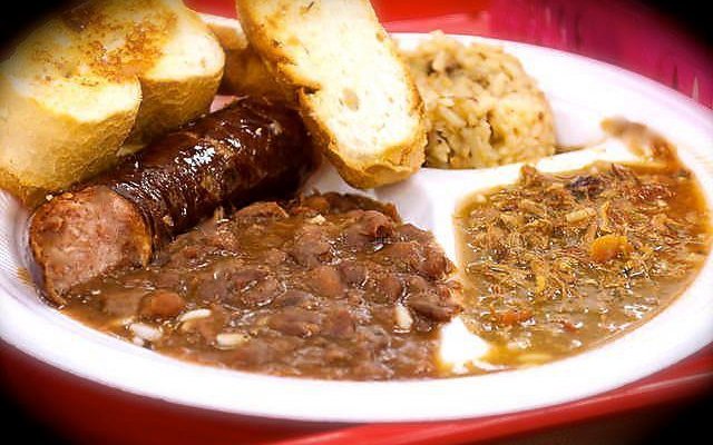 Gumbo, Red Beans and Rice, Gambinos Bread