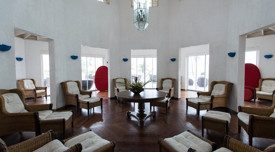 Lobby at the Blue Haven Hotel