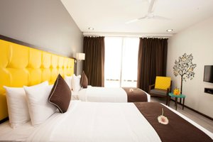 Mumbai House, Airoli- Navi Mumbai in Navi Mumbai, image may contain: Ceiling Fan, Cushion, Dorm Room, Furniture
