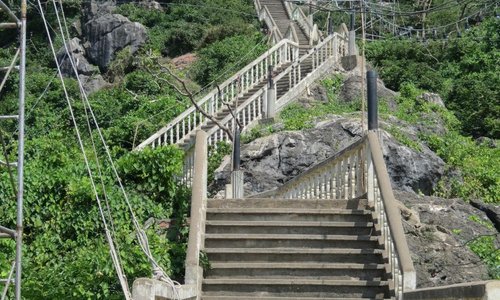 The stairs going up are quite a climb