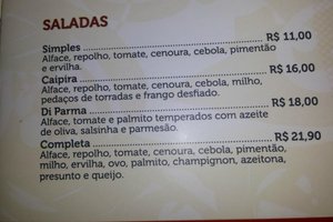 Cardápio