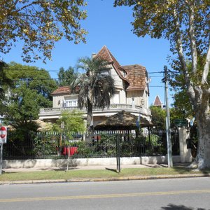 view of the front of the hotel from the river
