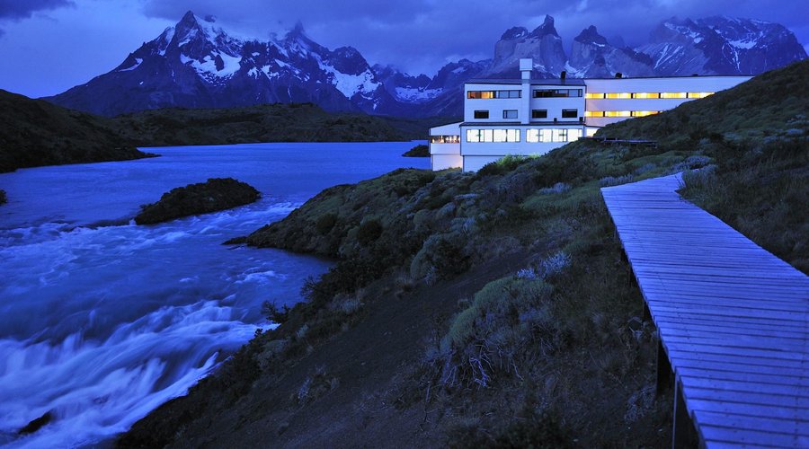 Outside view of Explora Patagonia