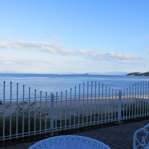 瀬戸内海を眺めながら朝食