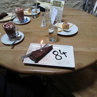 Birthday lunch pud - a superb chocolate affair!