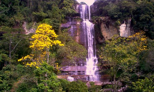 Une des nombreuses attractions naturelles de Suaita: la cascada de los Caballero.