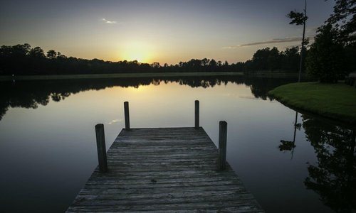 Great sunset on the lake