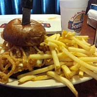 A tasty burger