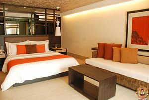 The District Boracay in Panay Island, image may contain: Hotel, Resort, Furniture, Bed