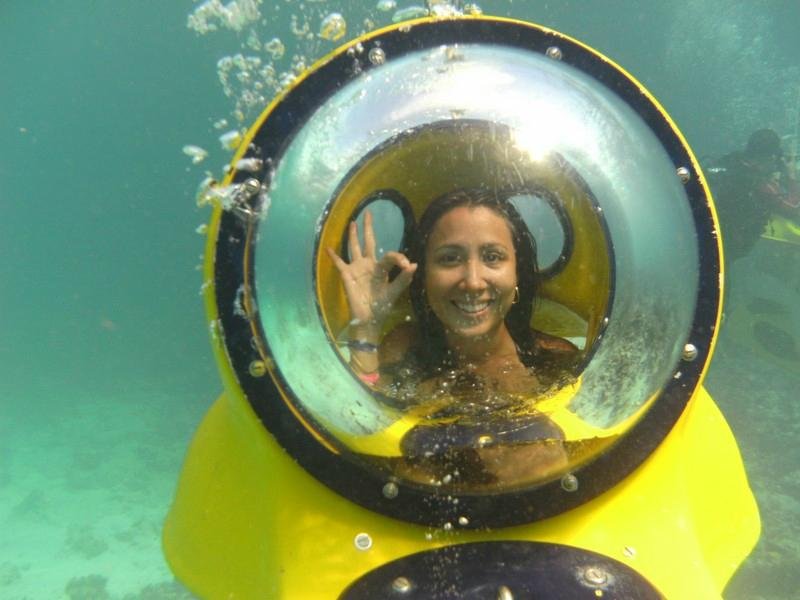 bob diving in cancun