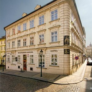 Hotel Three Storks in Prague, image may contain: Screen, Monitor, Living Room, Home Decor