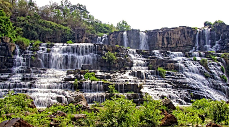 Pongour Fall in dry season