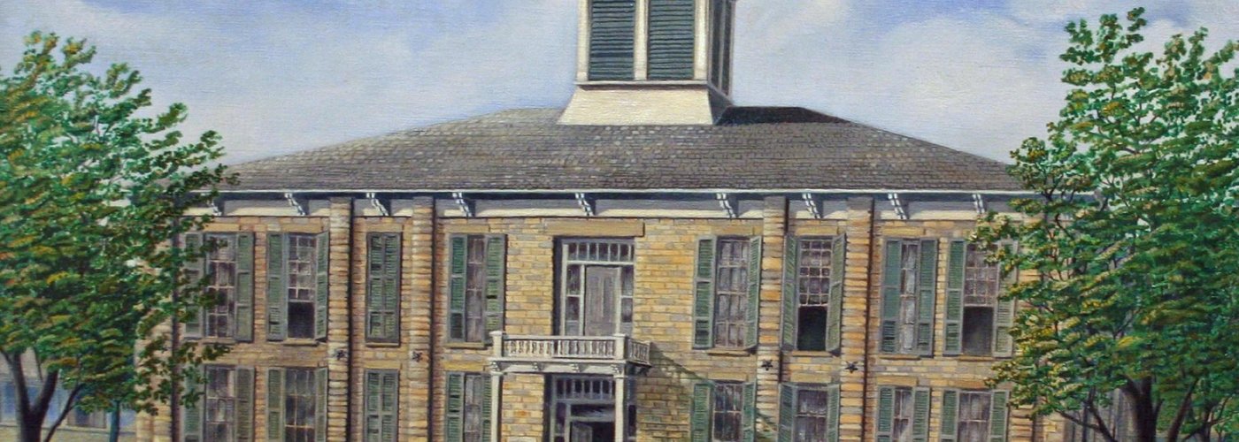 Painting of the Creek Council House
