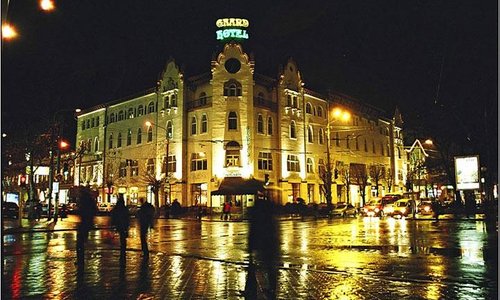 Night in the heart of the city