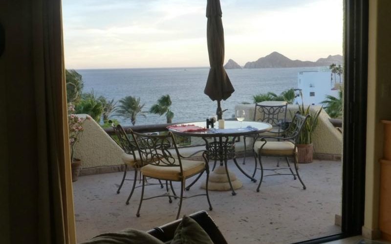view of fully opened patio doors - wow