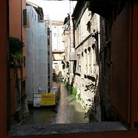 Window of venezia in bologna