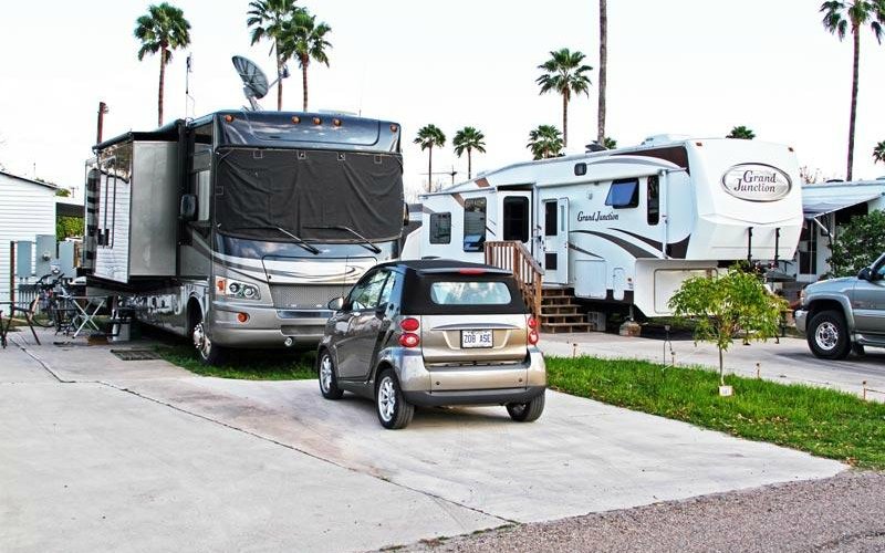 Our large, level, full hook-up RV sites