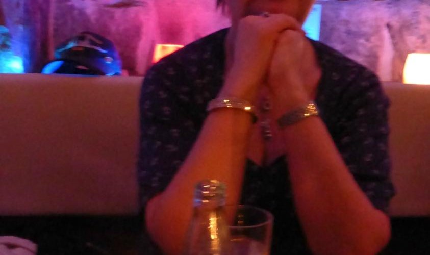 random happy person