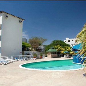 vista de la piscina