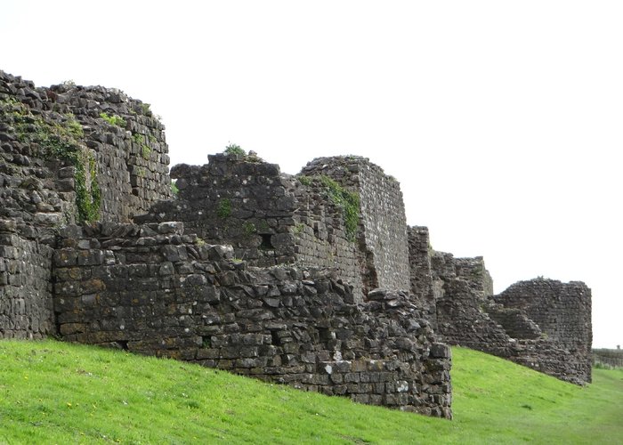 you can clearly see where the soldiers stood guard in their outlooks, still very obvious