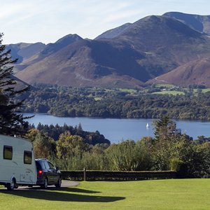 Arriving at Castlerigg Hall Caravan and Camping Park