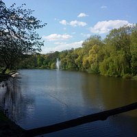 Lake and fountain