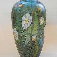 A special vase made for one of the Friend`s Opendays at Station Glass
