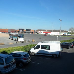 Uninspiring view of the retail park