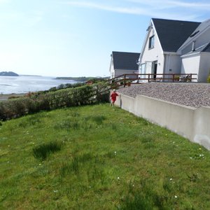 back garden view over bay