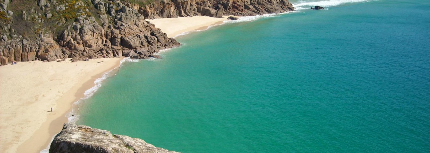 Porthcurno Bay near Downs Barn Farm