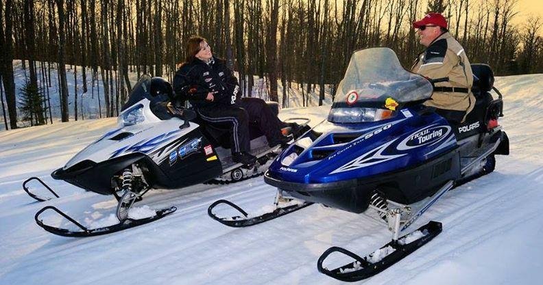 Snowmobiling in the Minocqua area