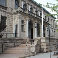 Original 1900 building entrance at 225 Washington Street.
