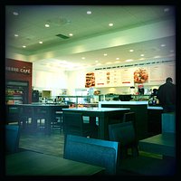 View inside the cafe.