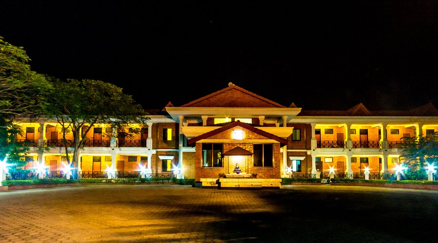 Night View of Buddha Maya Gardens Hotel