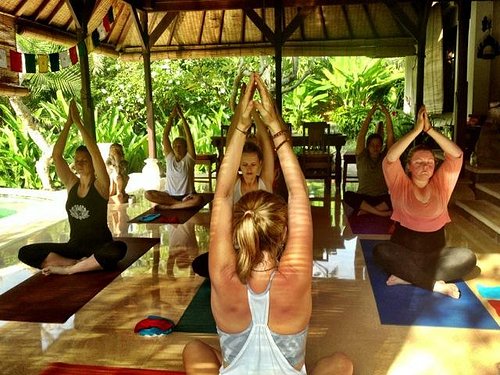 Daily yoga in the tropics