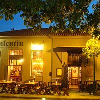 Biergarten by night