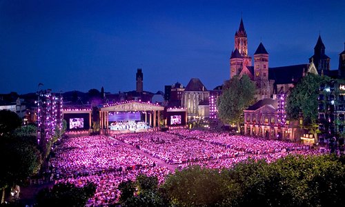 Vrijthof square Maastricht with Andre Rieu concert