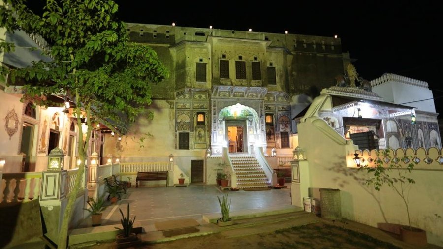 180-220 years old beautiful lightning vintage haveli restored as hotel