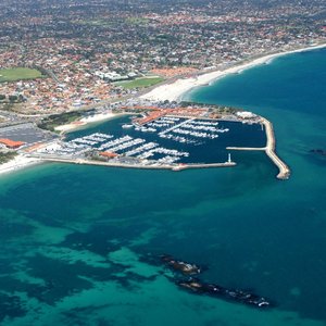 aerial view Hillarys Marina